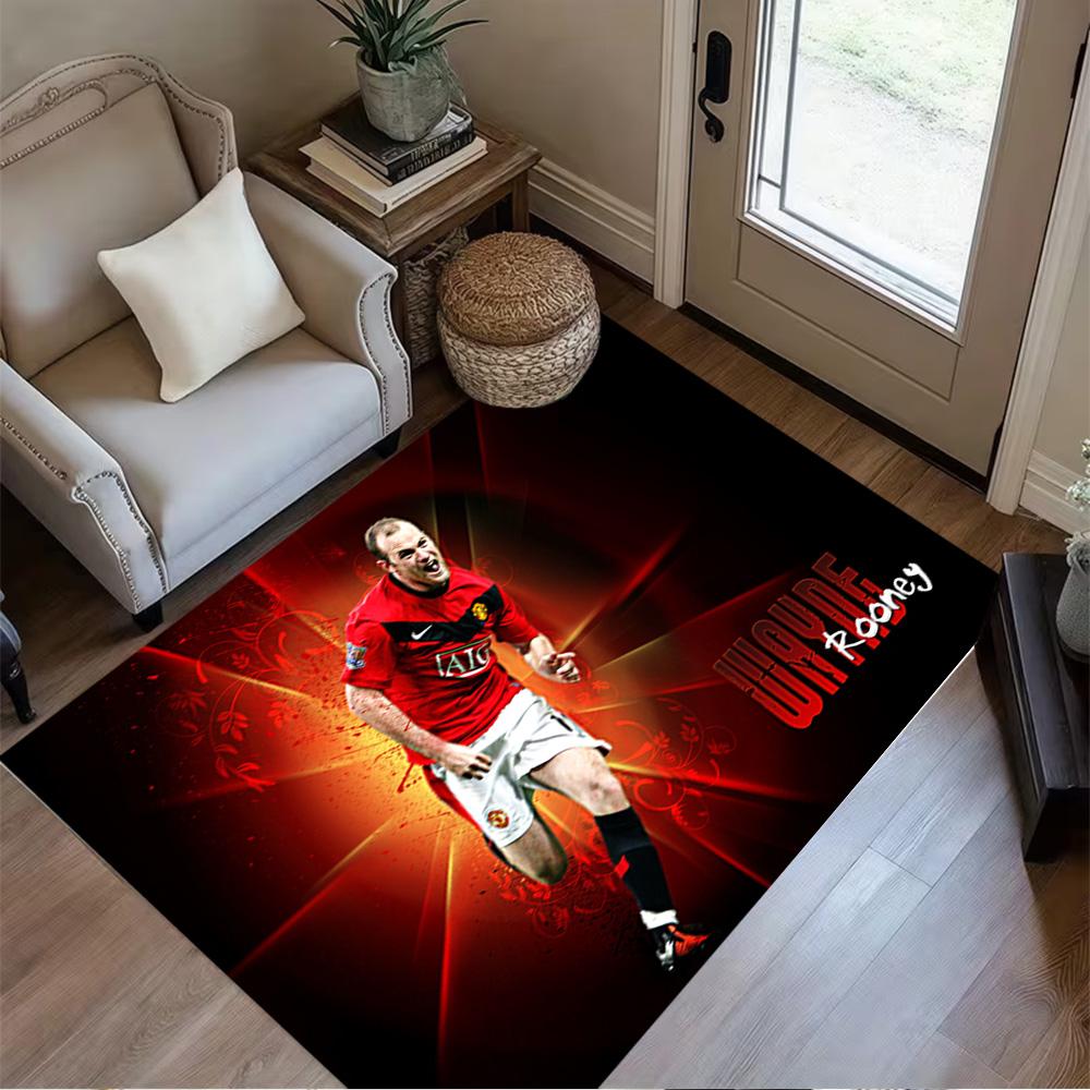 Goalkeeper Action Floor Rug Office Rug Design for Dining Room Hallway Balcony Living Rooms Anti-slip Rug Anime Office Decor