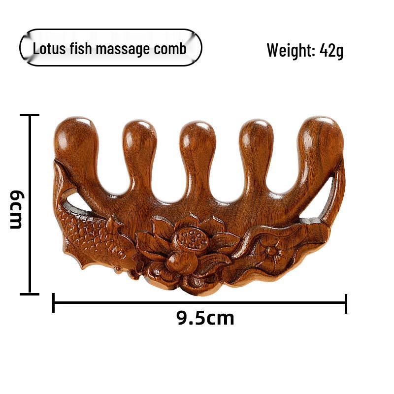 Wooden Massage Hair Comb