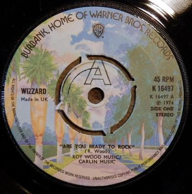 7-Zoll Schallplatte WIZZARD - Are You Ready To Rock K16497 Warner Bros. Re 1974 UK Rock Used