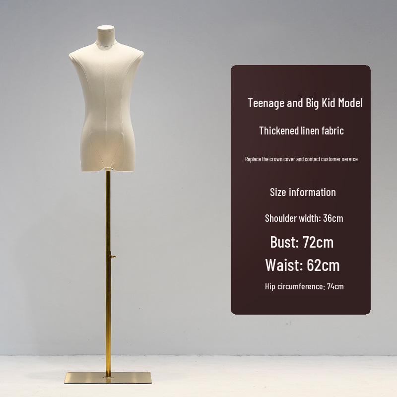 Big Kids' Clothing Store Teen Half-Body Mannequin - Male/Female Display Stand