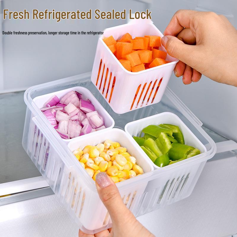 

Household Kitchen Fresh-Keeping Box for Scallions, Ginger, and Garlic