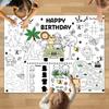 Papel para Colorear de Dinosaurios Manualidades para Niños Actividad de Arte para Garabatear Regalos Suministros para Fiestas de Cumpleaños Póster Educativo para Colorear Decoraciones de Fiesta