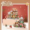 Loz Christmas Gingerbread House Diy Construction Blocks, Santa Claus Assembly Toys, Children'S Christmas Present Desktop Ornaments