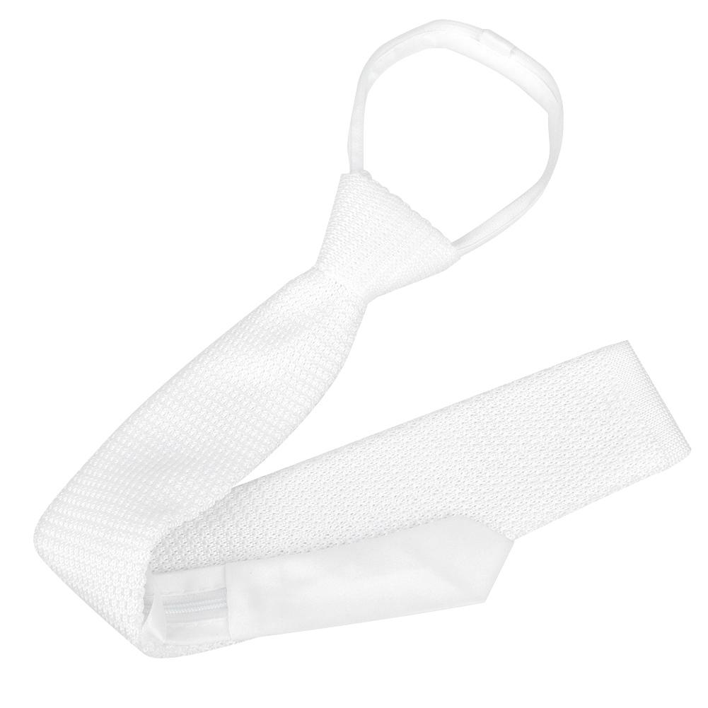 White Polyester Equestrian Necktie Stock Tie Unisex Male Female Horse Riding Accessory