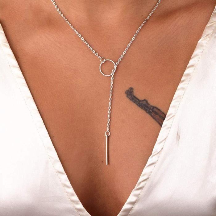 Collier - Dainty Bijoux Git Lariette - OJ87V - Argent - Doré - Femme