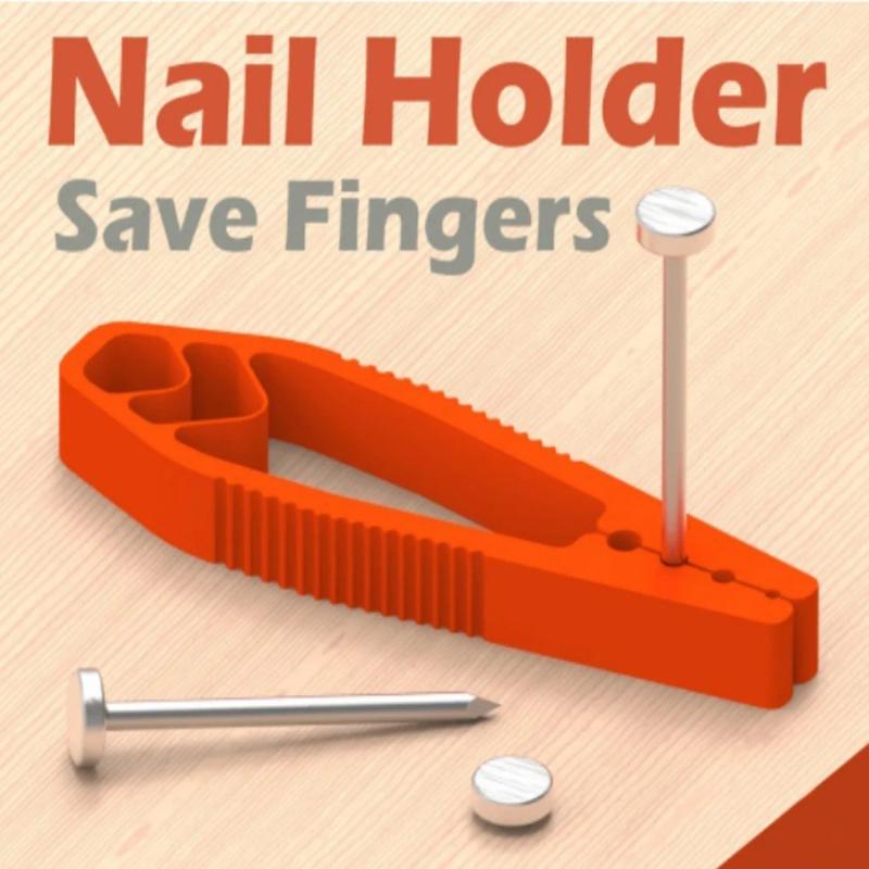 Portable Nail Fixing Tools Woodworking Safety Nail Holder Pliers Plastic Slip Joint Finger Guard for Woodworking DIY Hammering