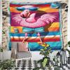 Cool Flamingo in Summer Beachwear Pattern Wall Hanging Tapestry Decorative Tapestry Home Decor for Bedroom and Living Room