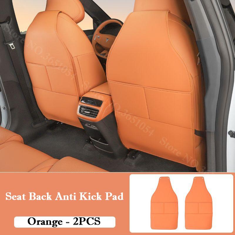 For Changan Deepal S05 2025-2026 Car Leather Seat Kick Mats Pad Rear Row Seat Protection Scratch Dirt Resistant Anti Kick Pad