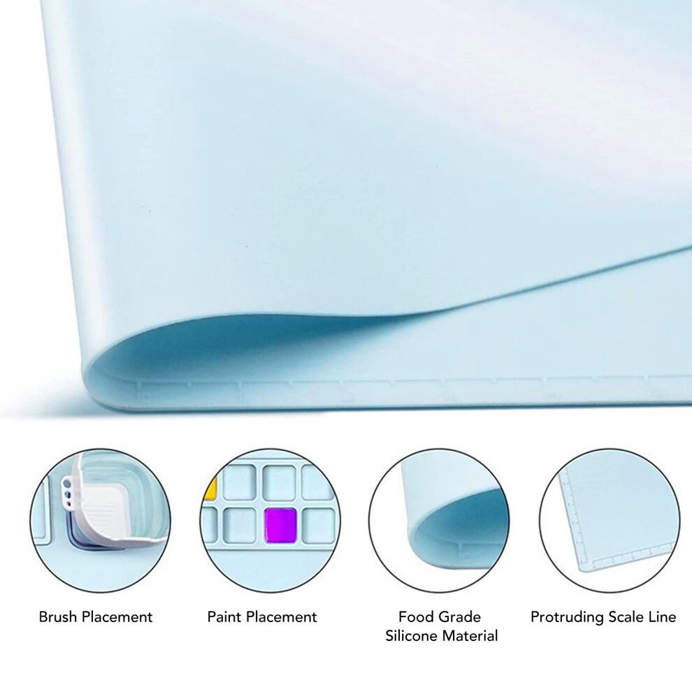 Silicone Drawing Mat with Water Cup - Washable, 41x51cm