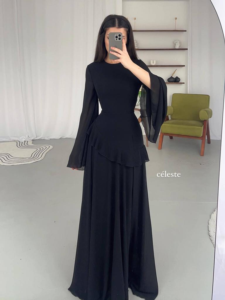 Elegant 2025 Autumn Long Sleeve Slim Fit Waist-cinching Dress for Women