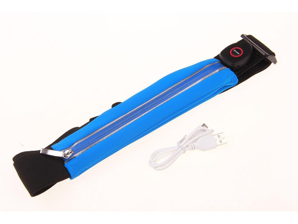 

Светодиодная светящаяся поясная сумка для велоспорта на открытом воздухе, бега, альпинизма и ходьбы Universal Size синий