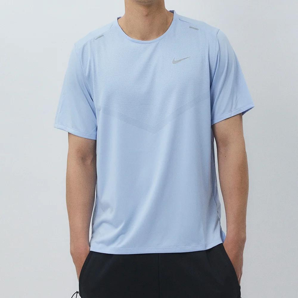Nike Dri Fit Running T Shirt Men's Blue (Unisex) Running T-Shirts CZ9185 479