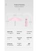 Mini 5-Fold Rain or Sun Umbrella: Compact, Thick, UV Protective Shade for Women