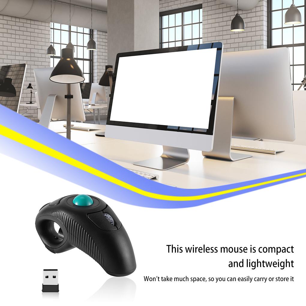 2.4G Wireless Mouse Meeting Room Laptop TV Portable Ergonomic 1000DPI Hand Help Track Ball Mice Desktop PC Accessories