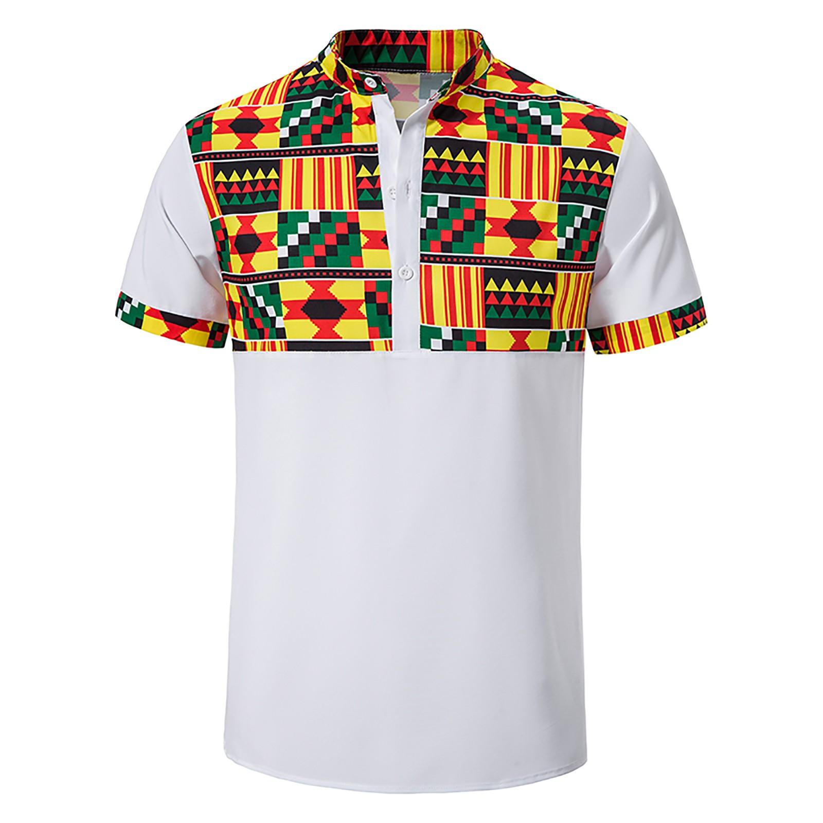 

Дизайнерские весенне-летние мужские повседневные рубашки с длинным рукавом с принтом, свободные рубашки с воротником-стойкой XL белый