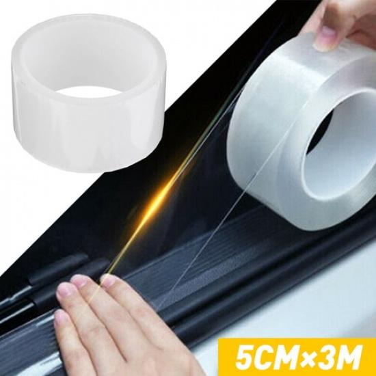 Car Sticker Transparent DIY Door Sill Protector Edge Guard Strip Film Decal  A