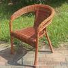 Comfortable Rattan Chair Outdoor Armchair Living Room Aesthetic Backrest Chairs Decorative Vintage Armchairs Rattan Furniture