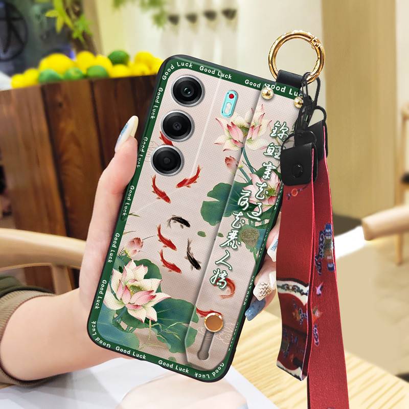 

Противоударный защитный чехол для телефона Tecno Camon40 4G/CM5 Прочный шнурок Противоударный держатель для телефона Силиконовый для мамы Кольцо Tecno Camon40 4G/CM5