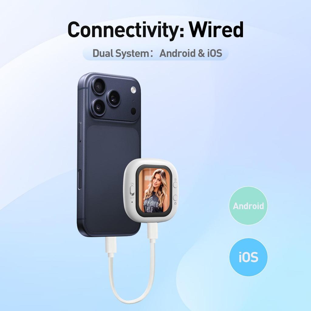 Compact Cross-Border Mobile Phone Selfie Display with Rear Camera Connection
