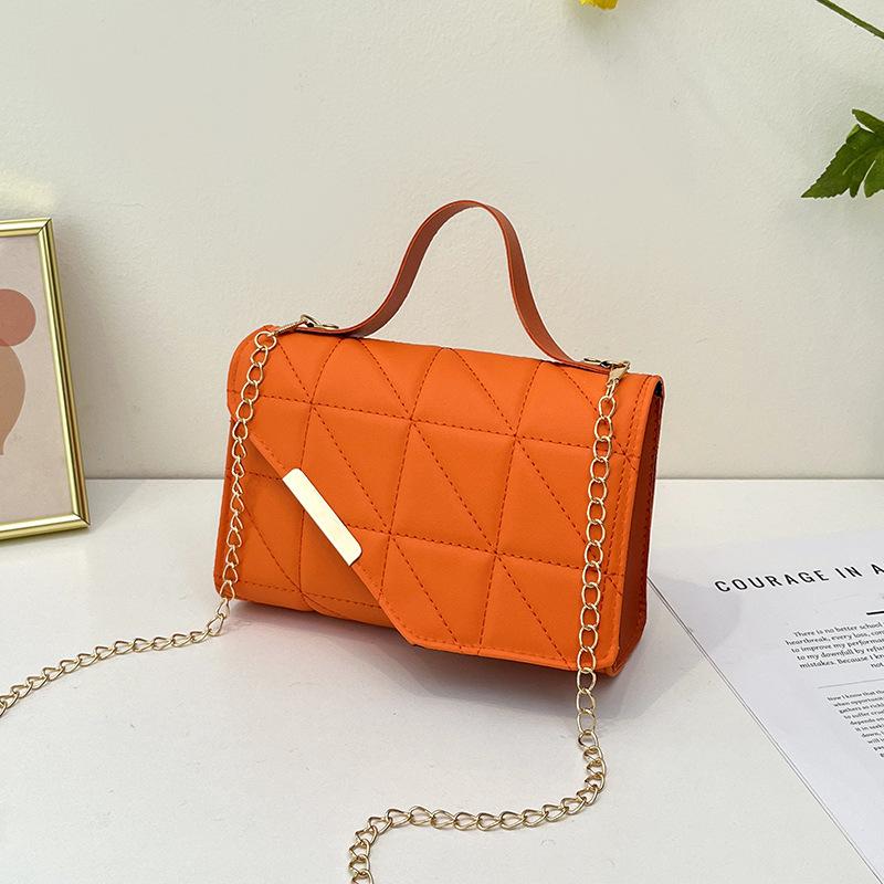 Fashion small bag women's summer new shoulder messenger bag texture is now popular portable small square bag women