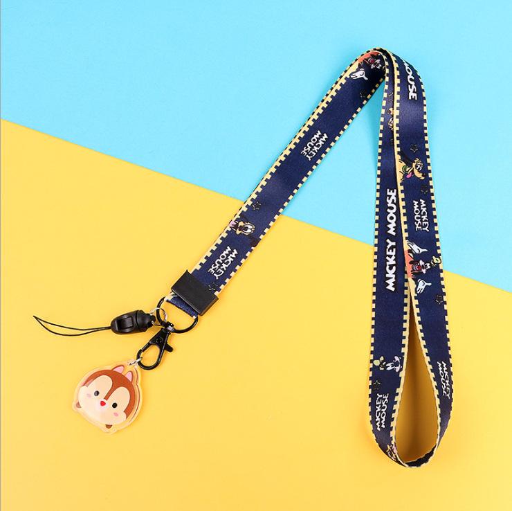 Creative Cartoon Phone Case Lanyard with Acrylic Pendant Keychain - Trendy Neck Hanging Accessory for Women