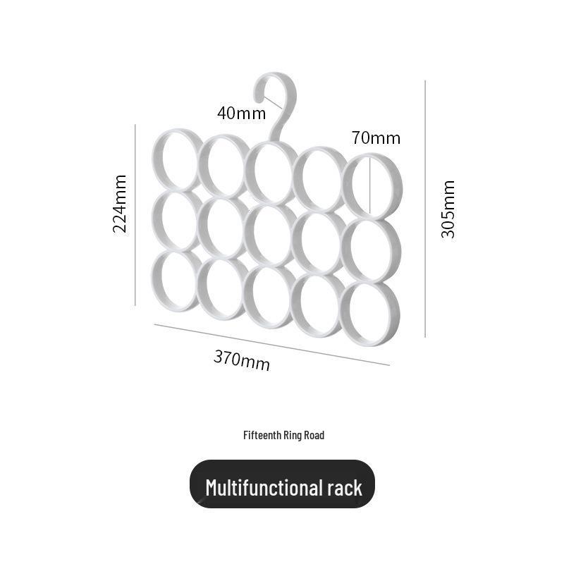 360° Rotating Wardrobe Hooks for Ties, Bags, and Belts