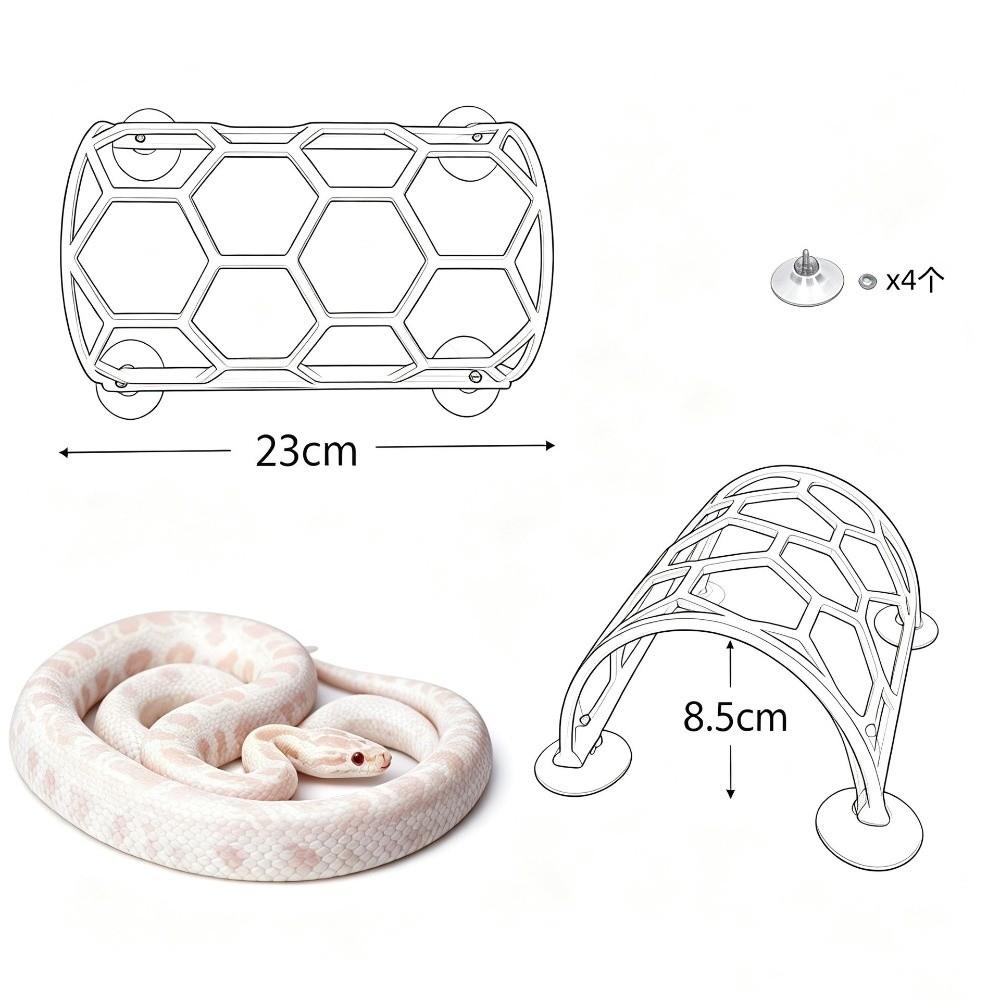 Honeycomb Structure Reptile Climbing Shelf Plastic Honeycomb Climbing Rack Terrarium Enrichment