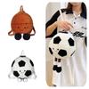 New Fun Sports Football Basketball Plush Toy Shoulder Bag Doll Children's Gift Creative Doll Backpack