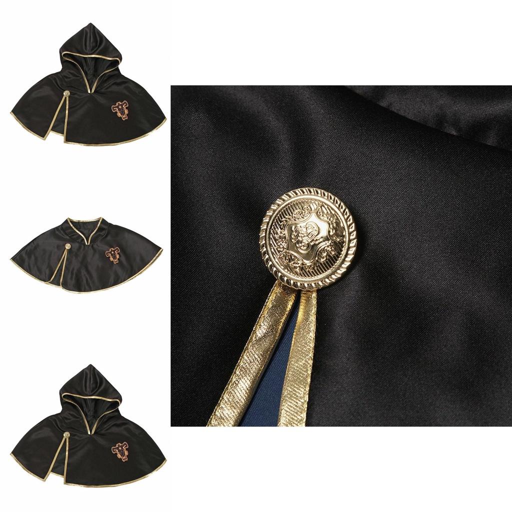 Costume Cosplay di Asta di Black Clover Con Mantello Corto Resistente Per Attività ed Eventi A Tema