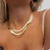 Clavicle Chain Double Layer Chain Elegant Women Jewelry Accessories Korean Style Necklace  Party