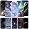 Earth Stars Space Phone Case For Samsung A54 A52 A24 A14 A50 A70 A10 A30 A40 A20S A20E A06 A12 A22 A34 A42 A32 5G A04s A16 Cover