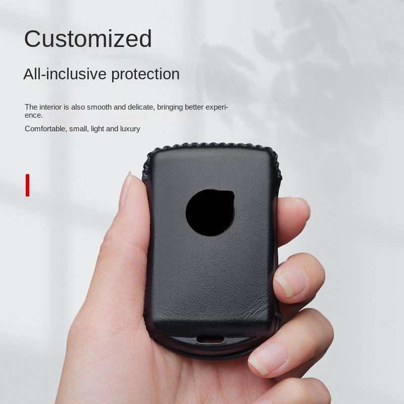 Leather Car Key Case Remote Cover Shell Chain Protector Holder Fob For Volvo New B60 B5 V90 XC90 V6 T8 S60 B4 S90 XC40 XC60 2025