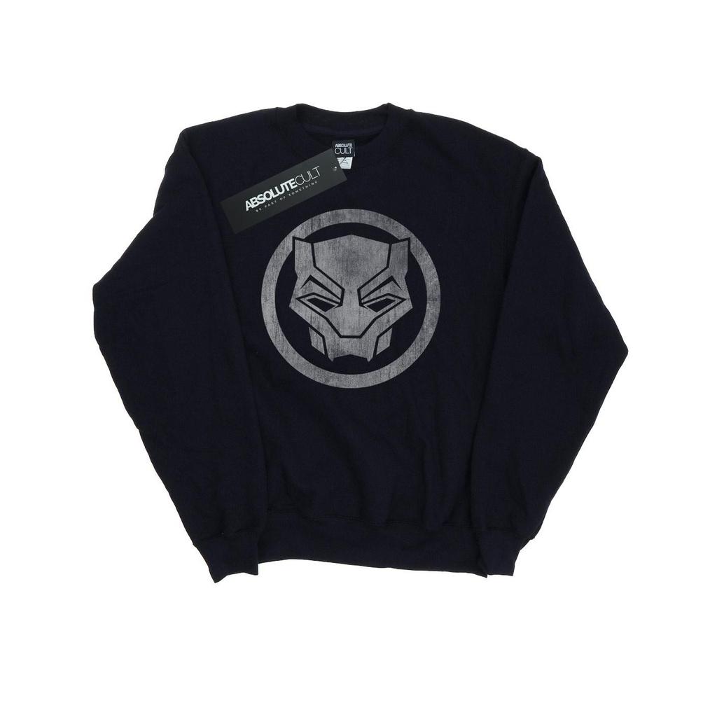 Marvel Womens/Ladies Black Panther Distressed Icon Sweatshirt