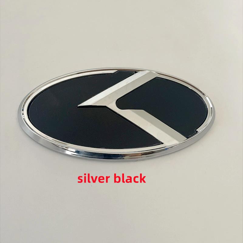 AABIZ1 1Pcs x 3D ABS K Logo Car Front Hood Rear Trunk Logo Emblem Badge Stickers for Kia Sportage Sorento Optima Forte Rio Stinger K5