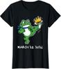 No Kings Day Frog March 28 2026 Protest Frog Ladies' Crewneck T-Shirt