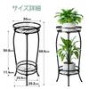Bamworld Flower Stand, 2-Tier Indoor Plant Stand, Planter Stand, Outdoor Plant Stand, Pot Stand, Garden, Balcony, Stylish