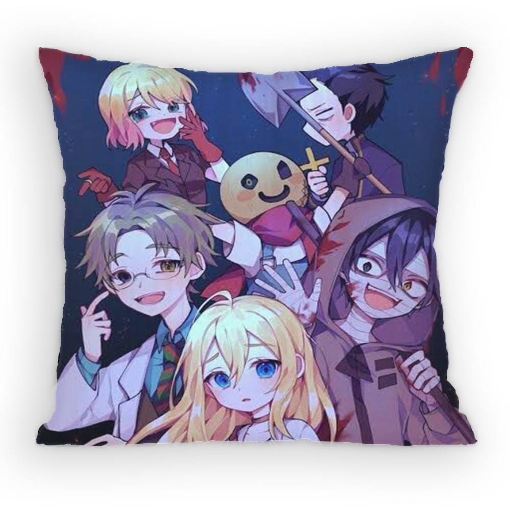 Angels of Death Rachel x Zack Pillow Case Sofa Living Room for Bedroom car Headboard Backrest Cushion Square Cushion Nap Time