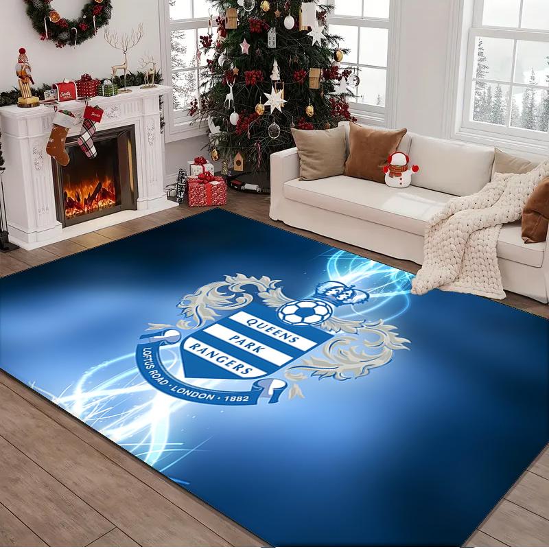 1PC rug Queens Rangers Football Carpet, Chair Rug,Area Rug for Office Bedroom living rooms bedroom, Doormat decor Christmas fan gifts