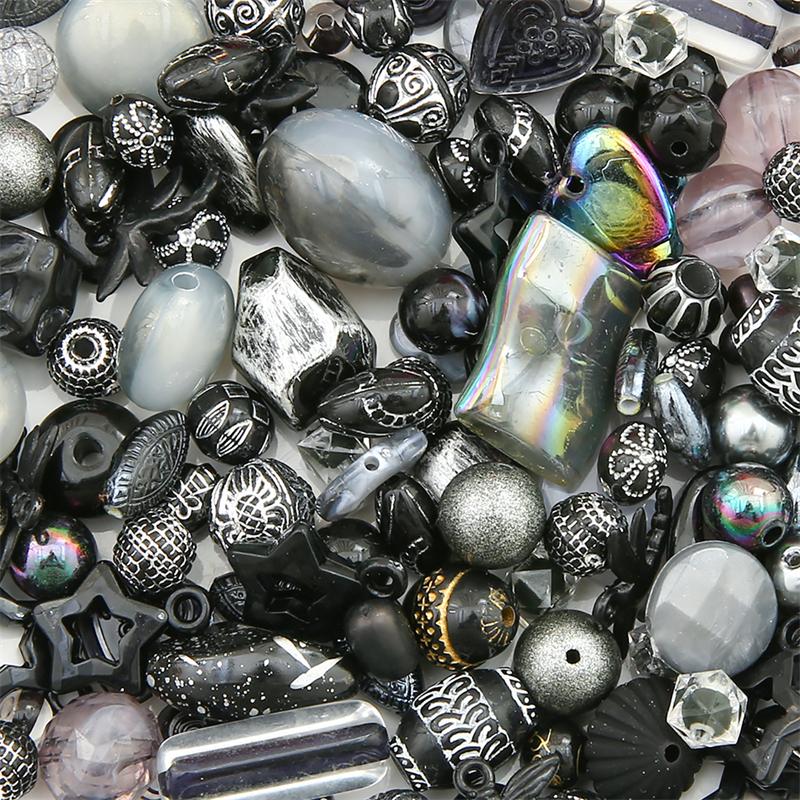 Bulk Colorful Acrylic Beads Assorted, 640-1600 Pcs for DIY Jewelry Craft