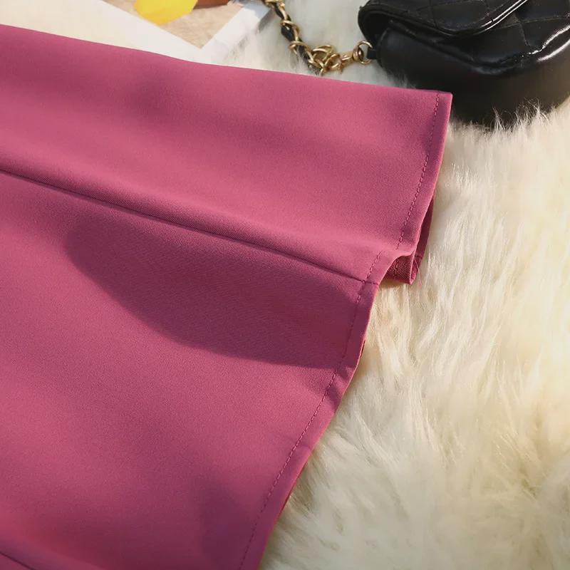 2025 Summer High Waist French Fishtail Midi Skirt for Women - Slim A-Line with Irregular Hem