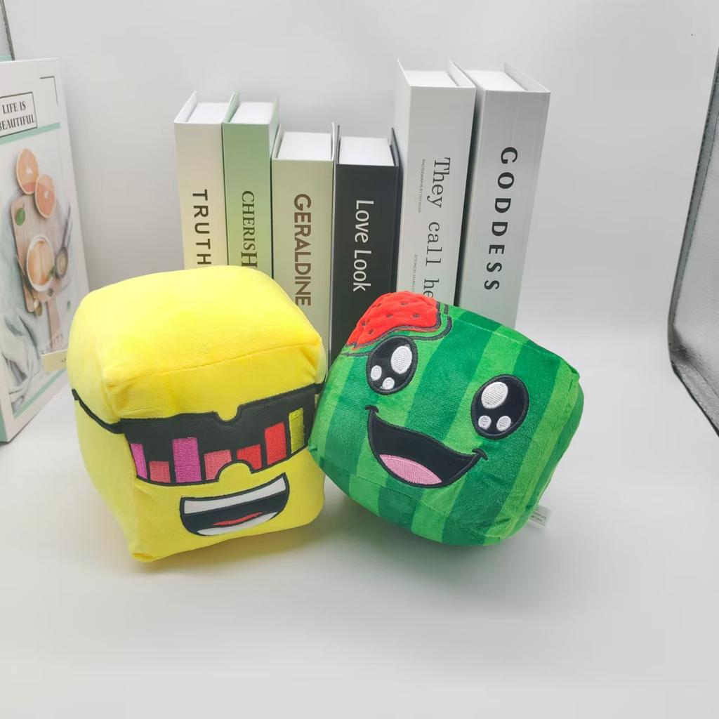 Peluche Carino Sole e Melone Morbido Cartone Animato Anime Bambola Imbottita Regalo di Compleanno Per Bambini Adulti Decorazione Stanza