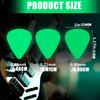 Acoustic Guitar Bass Pick Ukulele Plectrums Droplet Shape Luminously Electric Guitar Pick for Beginner Guitar Palyer