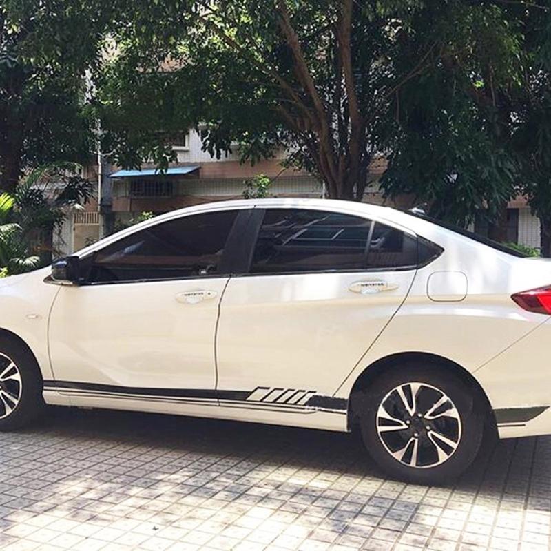 1 Pair Car Side Stripe Stickers Stripes Decal Sticker Auto Exterior Accessories Body Decoration Stickers