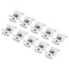 10PCS Solar Mount Z Bracket Aluminum Alloy Pressing Block PV Panel Rail End Grounding Clamps