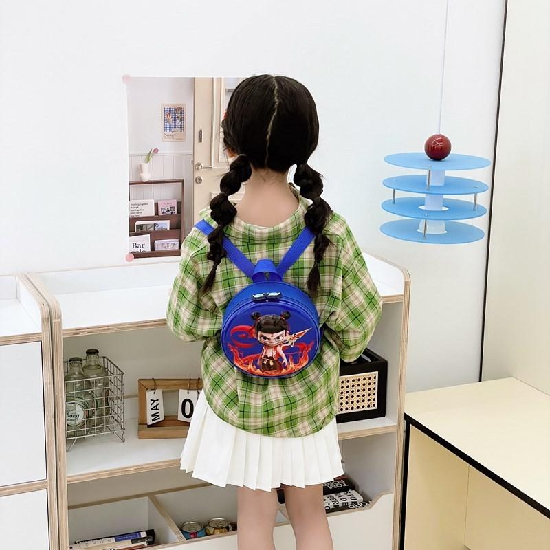 Pattern Zha Ne Kids Backpack With Cartoon Design Schoolbag Breathable Bag Gift