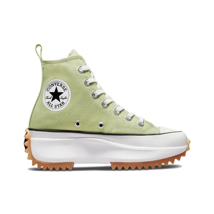 Converse Run Star Hike Platform High Sezónní barva - Olivová aura Unisex tenisky Zelená Černá Bílá A00552C