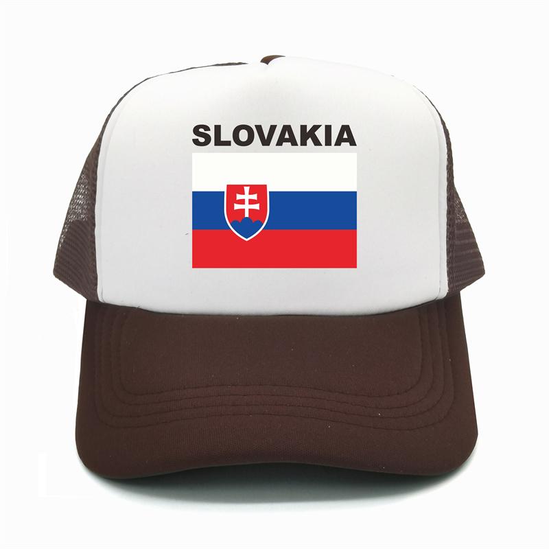 Slovakia Trucker Cap Summer Unisex Cool Country Flag Hat Baseball Caps Unisex Outdoor Mesh Net Caps