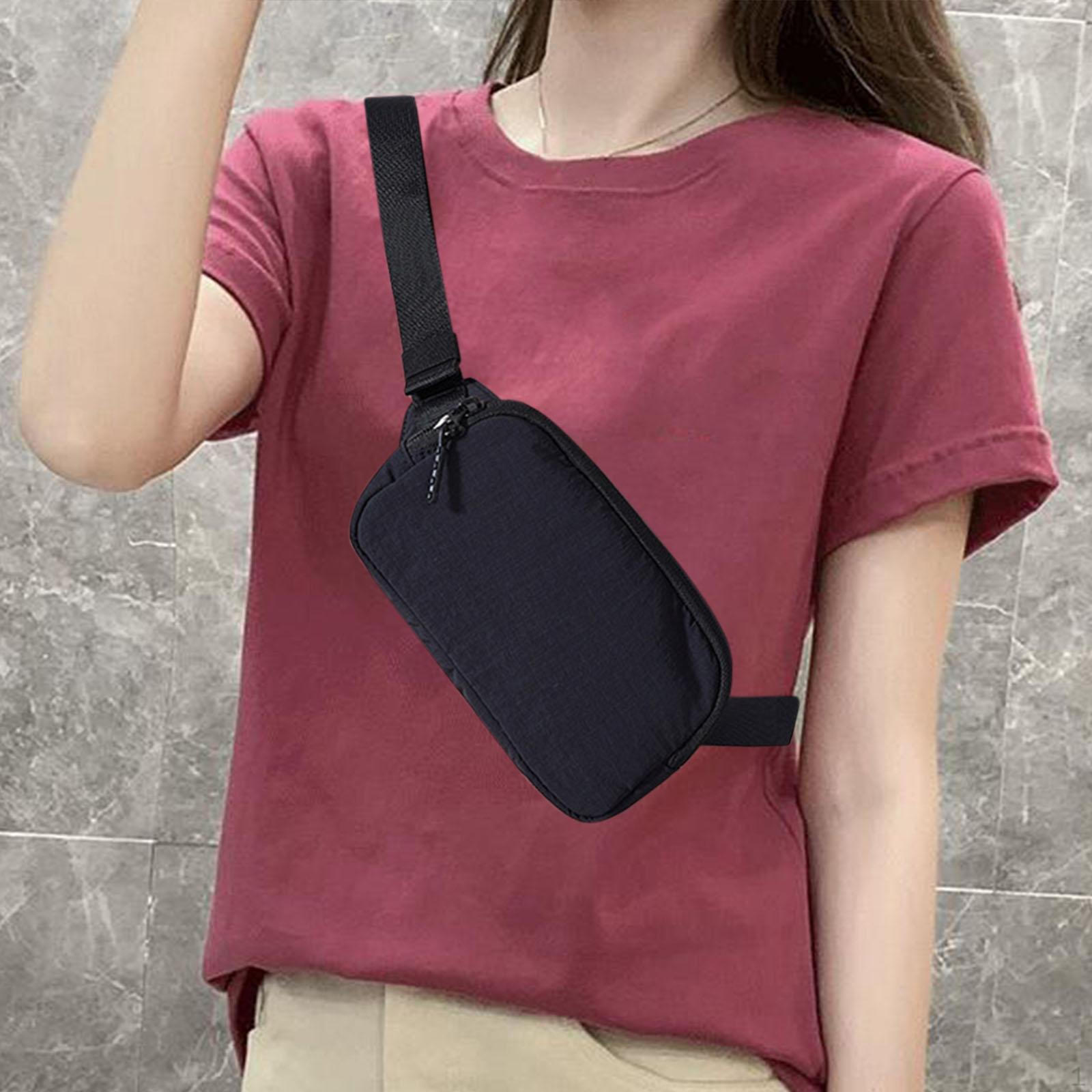 

Модна водонепроникна сумка-талія на грудях, міні-сумка для бігу та походів, бігових сумок, талії, нагрудної сумки чорний