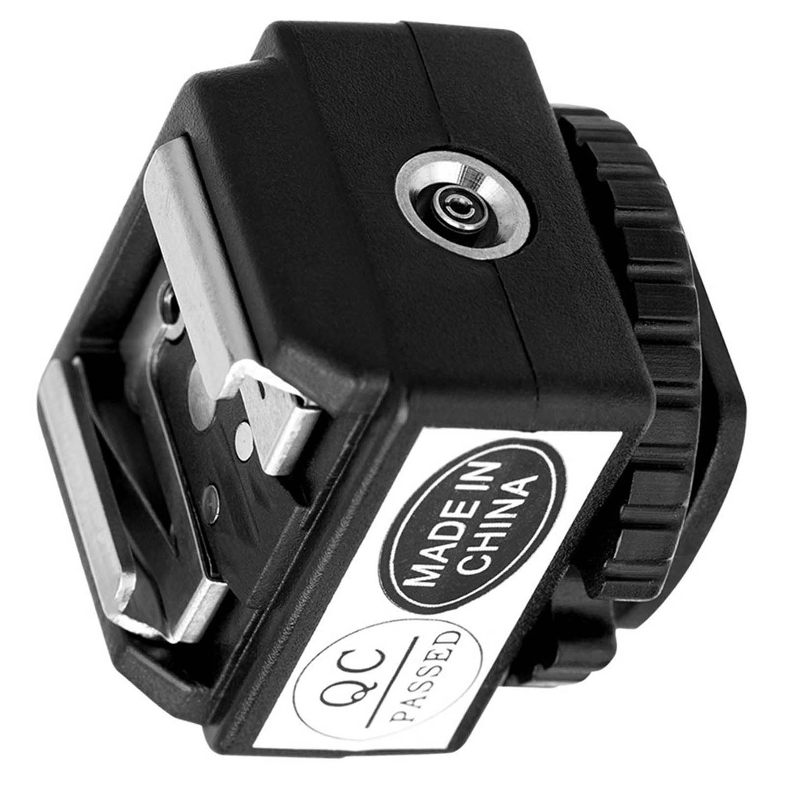 Camera Flash Light Mount Hot Shoe Adapter Extension Flash Bracket with PC Sync Port Universal Shoe Adapte for DSLR