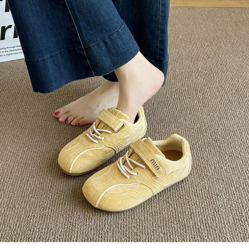 Retro Ballet Women's Autumn New Velcro Breathable Soft Sole Not Tired Feet Sneakers